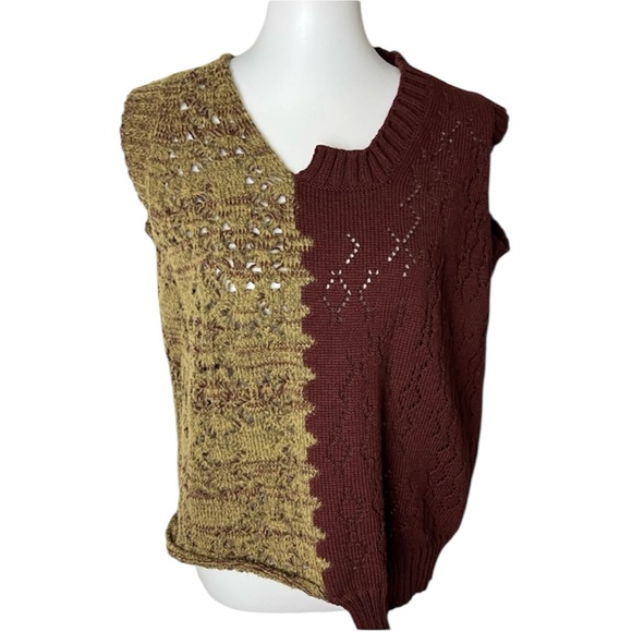 Serienumerica Wool Knit Sweater Vest Made in Italy Size 44...